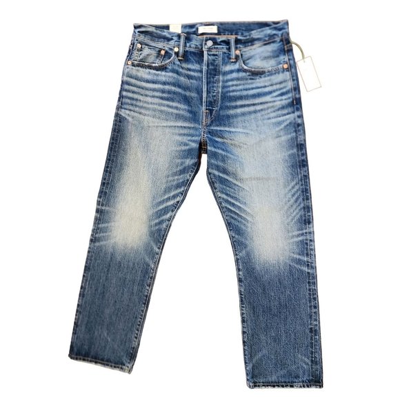 AE77 The Loose Japanese Selvedge Denim Jeans 33 x 32 NWT American Eagle - Picture 1 of 7